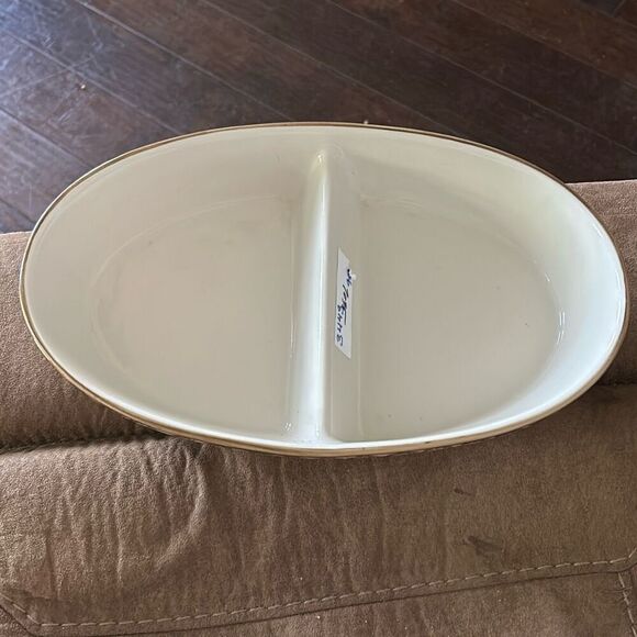 Temptations Old World Divided Casserole- Brown. VTG. - Picture 5 of 10